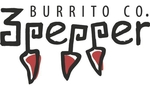 3 Pepper Burrito Co. Logo