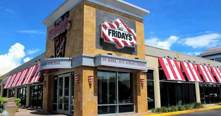 View of a TGI Fridays location from outside at daytime, where you can hold TGI Fridays fundraisers