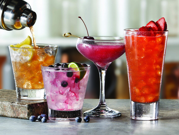 4 different flavors of cocktails to enjoy, as seen at TGI Fridays fundraisers