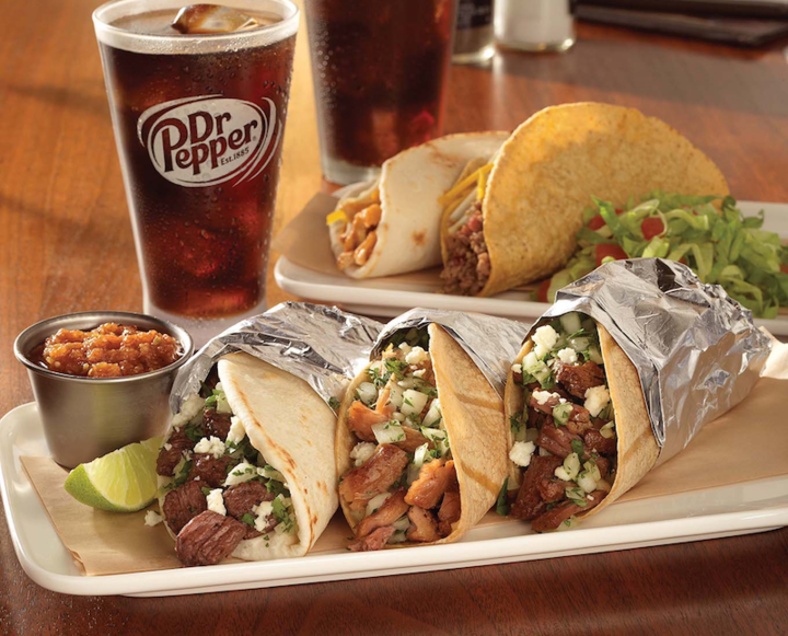 On The Border taco tuesday 5 juicy and soft tacos, available at On The Border fundraisers